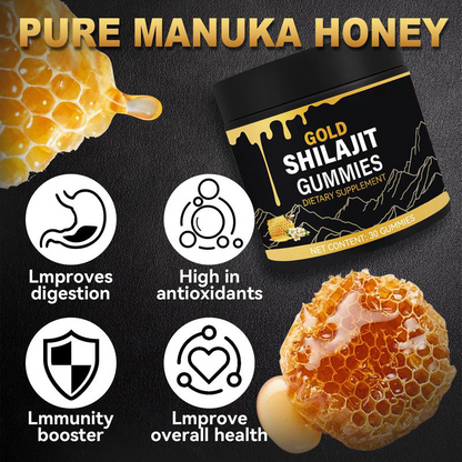 👑Flash-Sale⏰️New & Improved Packaging⚡️Gold Shilajit Gummies-INT