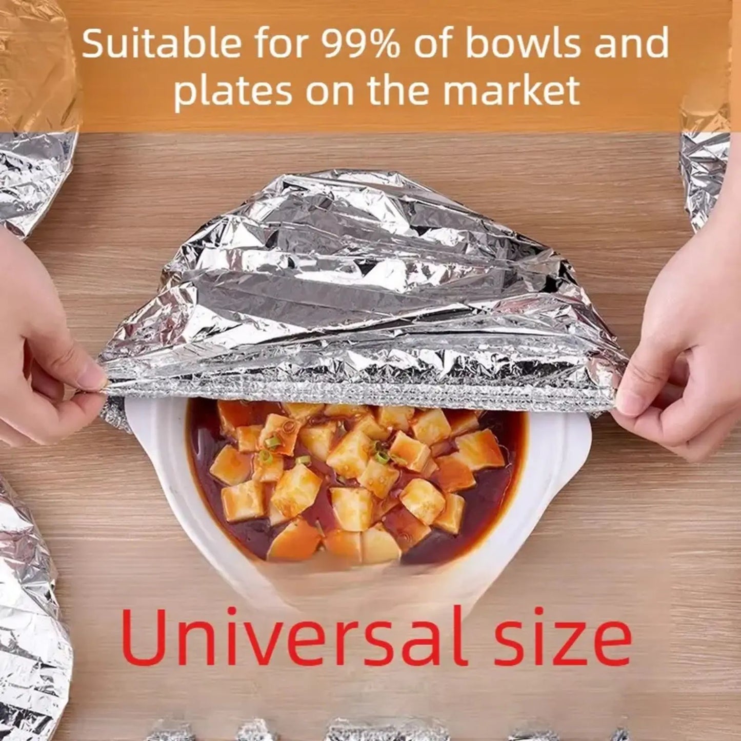 ⏰️Flash-Sale⚡Home dining table & food container🍊 aluminum foil heat-retaining cover⚡ -Best