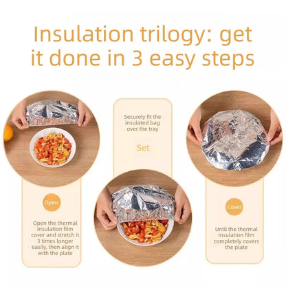 ⏰️Flash-Sale⚡Home dining table & food container🍊 aluminum foil heat-retaining cover⚡ -Best