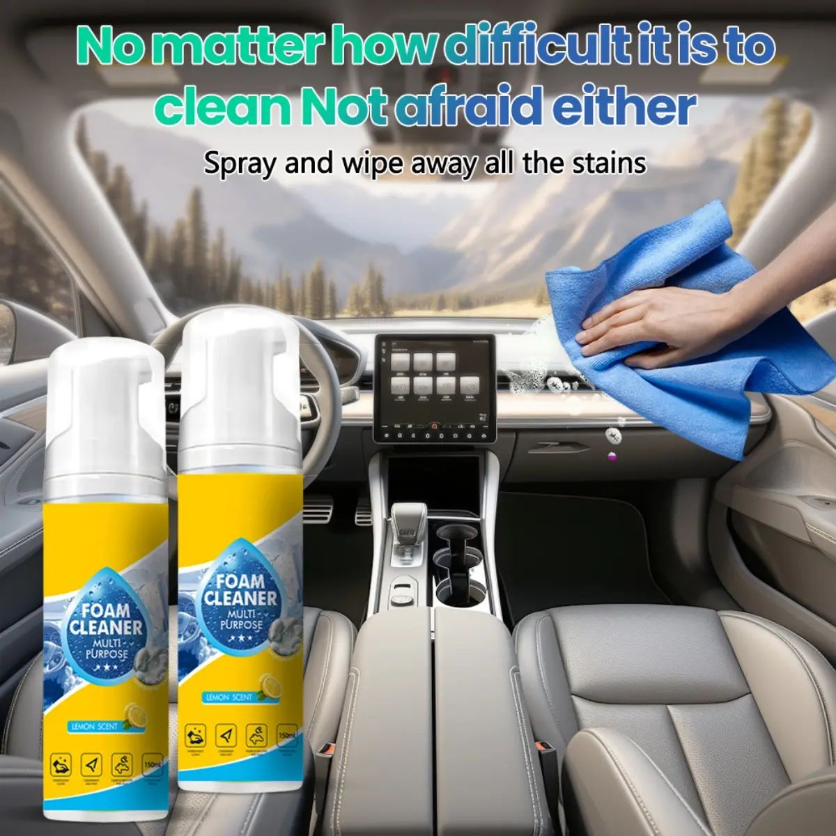 🏆LAST DAY -BUY 3 GET 2 FREE!!🧼✨4-in-1 Multi-Enzyme Foam Spray Cleaner 👍-S26