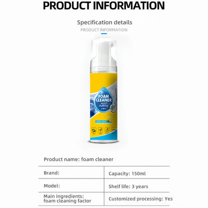 🏆LAST DAY -BUY 3 GET 2 FREE!!🧼✨4-in-1 Multi-Enzyme Foam Spray Cleaner 👍-S26