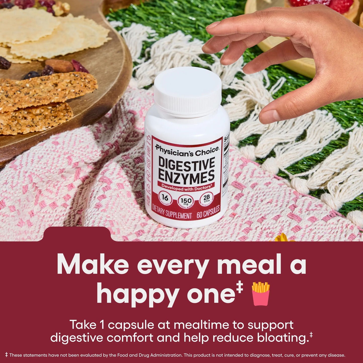 ⏰️Flash Sale⏰️Limited-Time Offer⏰️Physician's ChoiceDigestive Enzymes - Bloating &Mealtime Discomfort Supportwith Probiotics + Prebiotics forDigestion & Gut Health-YTY5