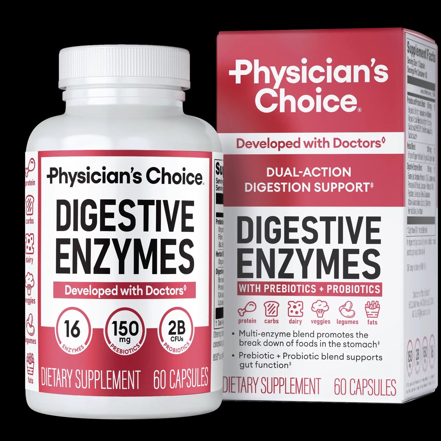 ⏰️Flash Sale⏰️Limited-Time Offer⏰️Physician's ChoiceDigestive Enzymes - Bloating &Mealtime Discomfort Supportwith Probiotics + Prebiotics forDigestion & Gut Health-YTY5