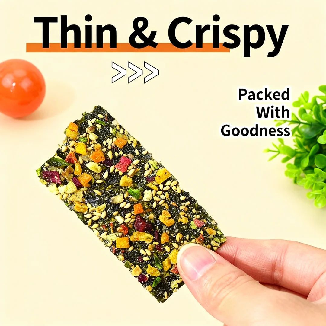 🌼Say goodbye to high-calorie guilt! 🥡🥝Natural Seaweed Veggie Crisps to Help You Achieve the Body You Love-ZDQ8
