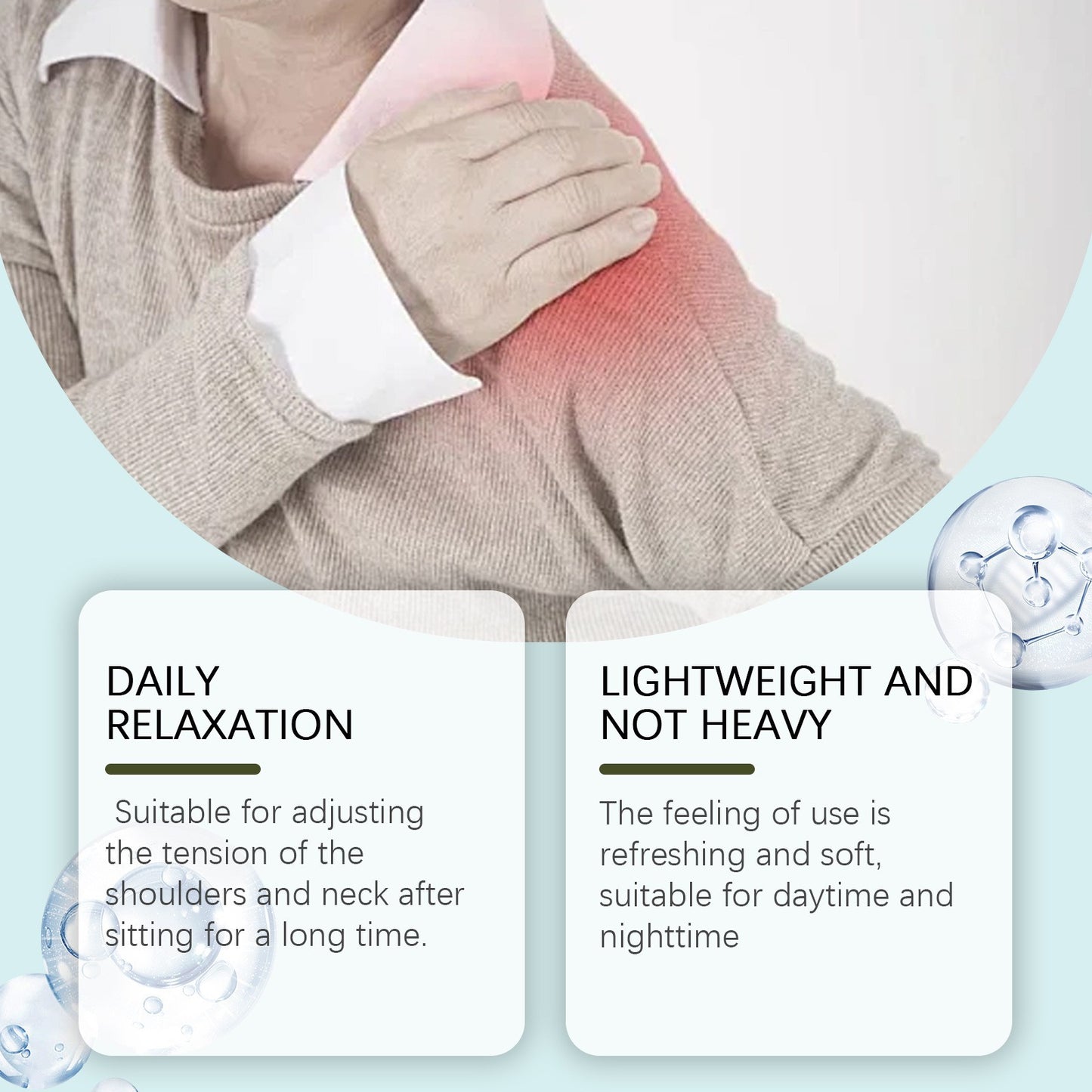 🏆Flash Sale⚡ 160K+ SOLD!✨Cream Mild Ingredients Nourishing, Caring And Comfortable Shoulder And Neck Massage Care Cream-HZ