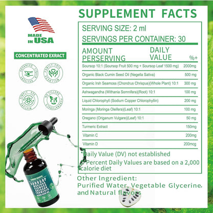 🏆Flash Sale⚡ 200K+ SOLD! 💥🏆#1 Best Seller⏰Pure Soursop Natural Wellness Blend-CCC8
