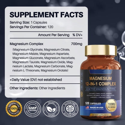 🏆#1 Best Seller⚡Flash Sale Magnesium Complex  Targeted Support for Nerves, Muscles & Heart Health-CCC8