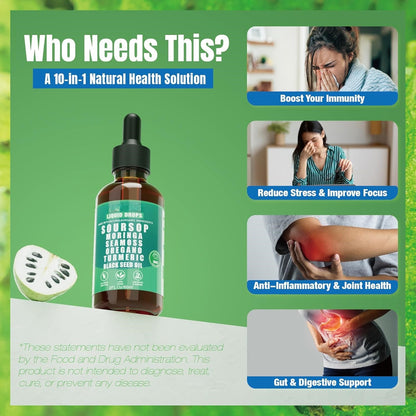 🏆Flash Sale⚡ 200K+ SOLD! 💥🏆#1 Best Seller⏰Pure Soursop Natural Wellness Blend-CCC8
