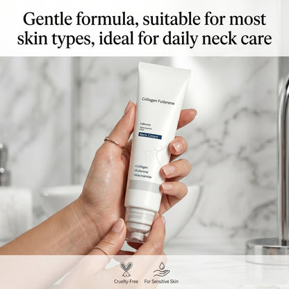 🔥LAST DAY 60% OFF💟-Collagen Fullerene Tightening Neck Cream-Reduces Wrinkles and Double Chin,Five Rollers for All Around Massage-102