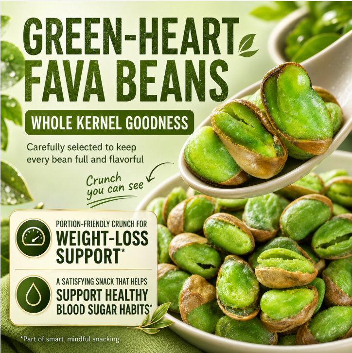 🫀 Green Heart Fava Beans 🫰 Support Weight Control & Balanced Blood Sugar the Natural Way ⚖️💚-Q3
