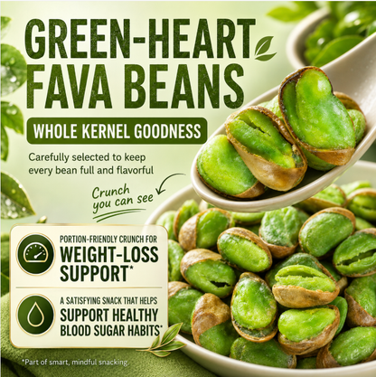 🫀 Green Heart Fava Beans 🫰 Support Weight Control & Balanced Blood Sugar the Natural Way ⚖️💚-Q3
