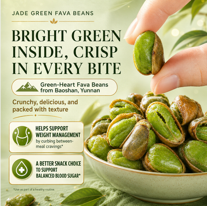 🫀 Green Heart Fava Beans 🫰 Support Weight Control & Balanced Blood Sugar the Natural Way ⚖️💚-Q3