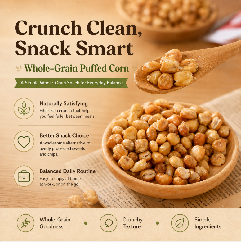 Lose Weight & Balance Blood Sugar Naturally 🍃🔥 Try Whole-Grain Puffed Corn 🌽 — The Smart Crunchy Snack! - YTY7