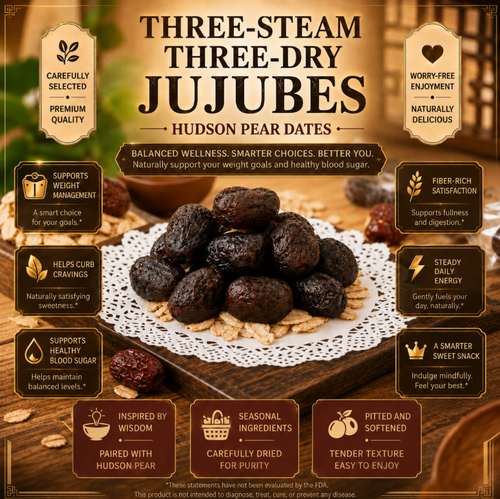 🌿 Astragalus Steamed Jujubes A Naturally Sweet Choice for Weight Management & Balanced Blood Sugar 🍒✨-Q3