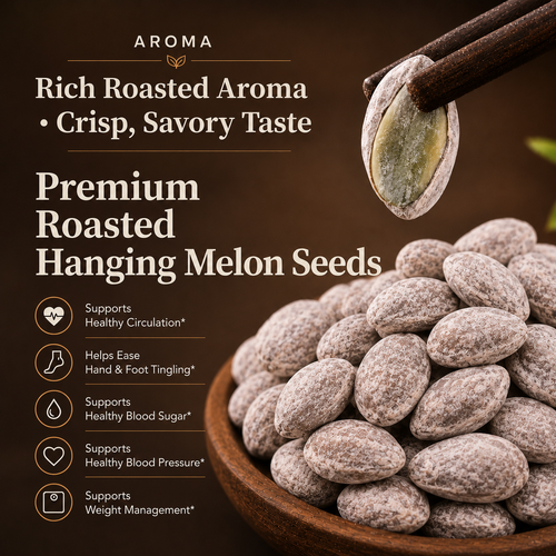 Snack 🥛🥛 smarter, feel lighter! 🥇✨ Fiber-rich Hanging Melon Seeds help support healthy blood sugar, weight management & comfortable circulation-L6