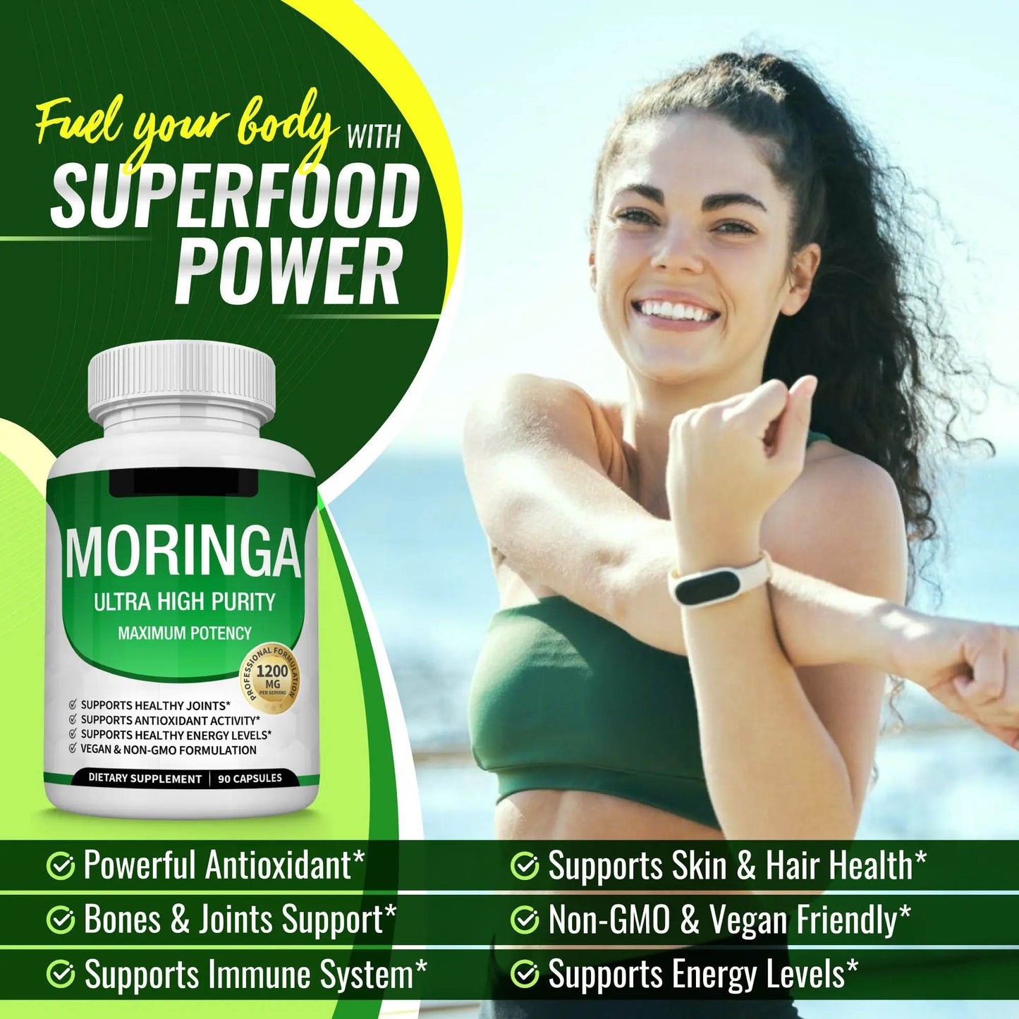 🏆Flash Sale⚡ 160K+ SOLD!✨Moringa Capsules-HZ