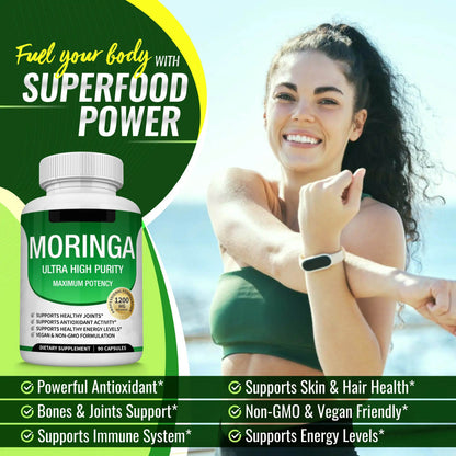 🏆Flash Sale⚡ 160K+ SOLD!✨Moringa Capsules-HZ