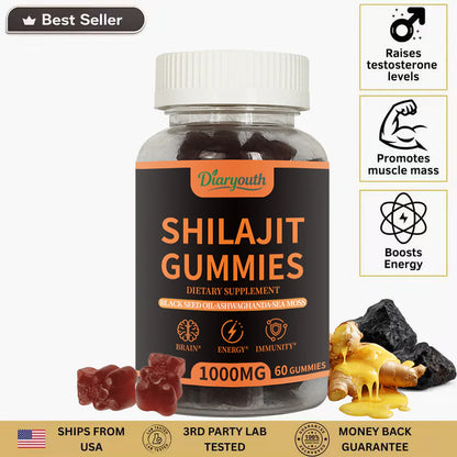 ⚡Flash-Sale⚡100k-sold⚡Shilajit for Men | Natural Testosterone, Energy & Bedroom Performance Support-A01