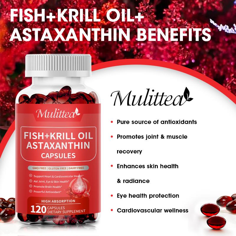 ⚡Flash-Sale⚡50k-sold⚡  Antarctic Krill Oil Pill - Astaxanthin Capsule - Omega-3 EPA, DHA-A01