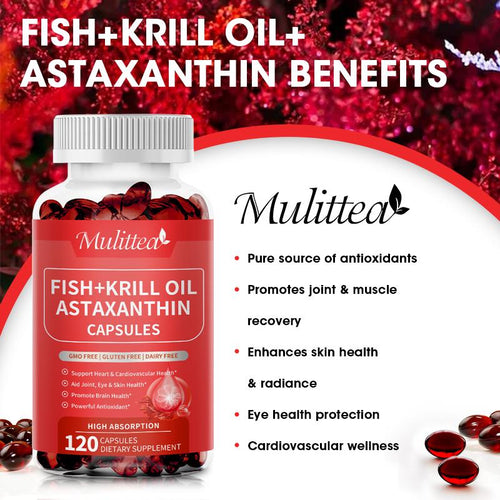 ⚡Flash-Sale⚡50k-sold⚡  Antarctic Krill Oil Pill - Astaxanthin Capsule - Omega-3 EPA, DHA-A01