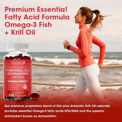 ⚡Flash-Sale⚡50k-sold⚡  Antarctic Krill Oil Pill - Astaxanthin Capsule - Omega-3 EPA, DHA-A01