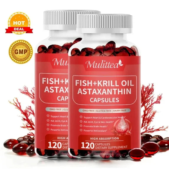 ⚡Flash-Sale⚡50k-sold⚡  Antarctic Krill Oil Pill - Astaxanthin Capsule - Omega-3 EPA, DHA-A01