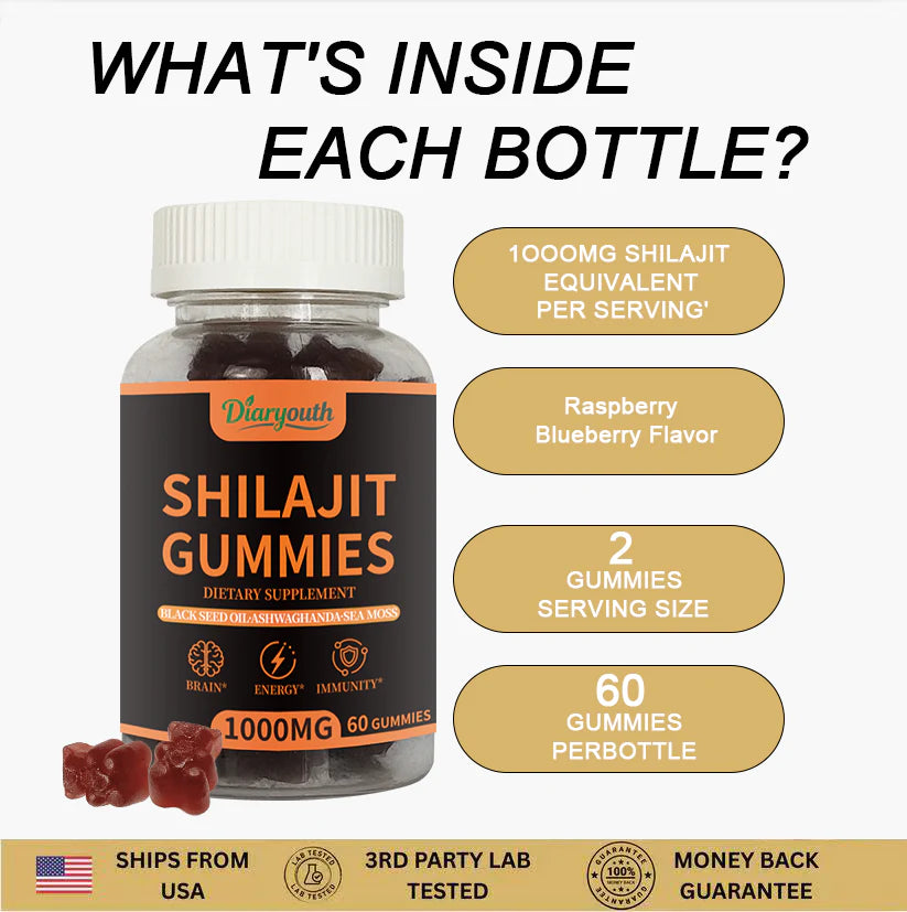 ⚡Flash-Sale⚡100k-sold⚡Shilajit for Men | Natural Testosterone, Energy & Bedroom Performance Support-A01