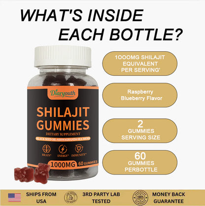 ⚡Flash-Sale⚡100k-sold⚡Shilajit for Men | Natural Testosterone, Energy & Bedroom Performance Support-A01