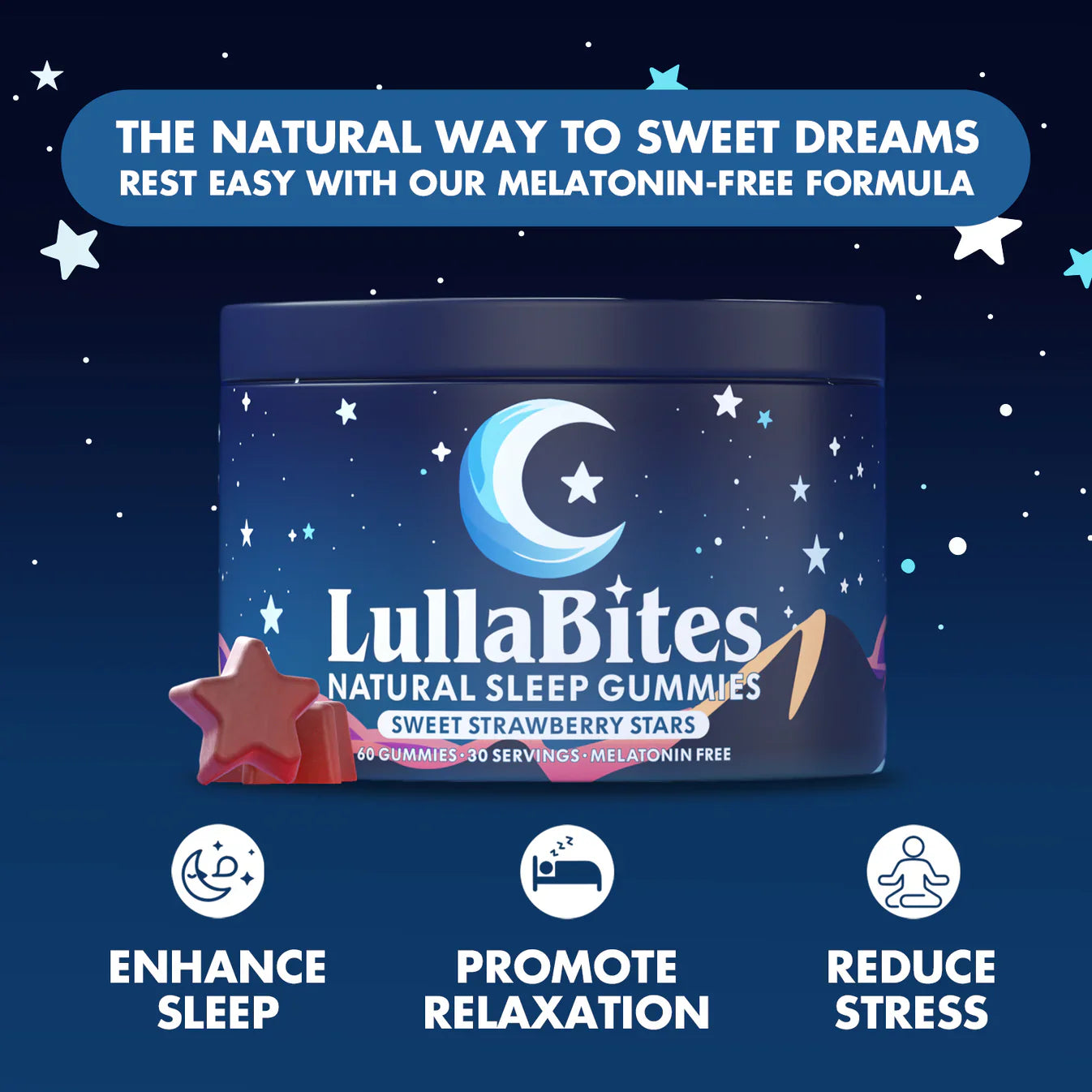 ⚡Flash-Sale⚡50k-sold⚡Natural Sleep Gummies-A01