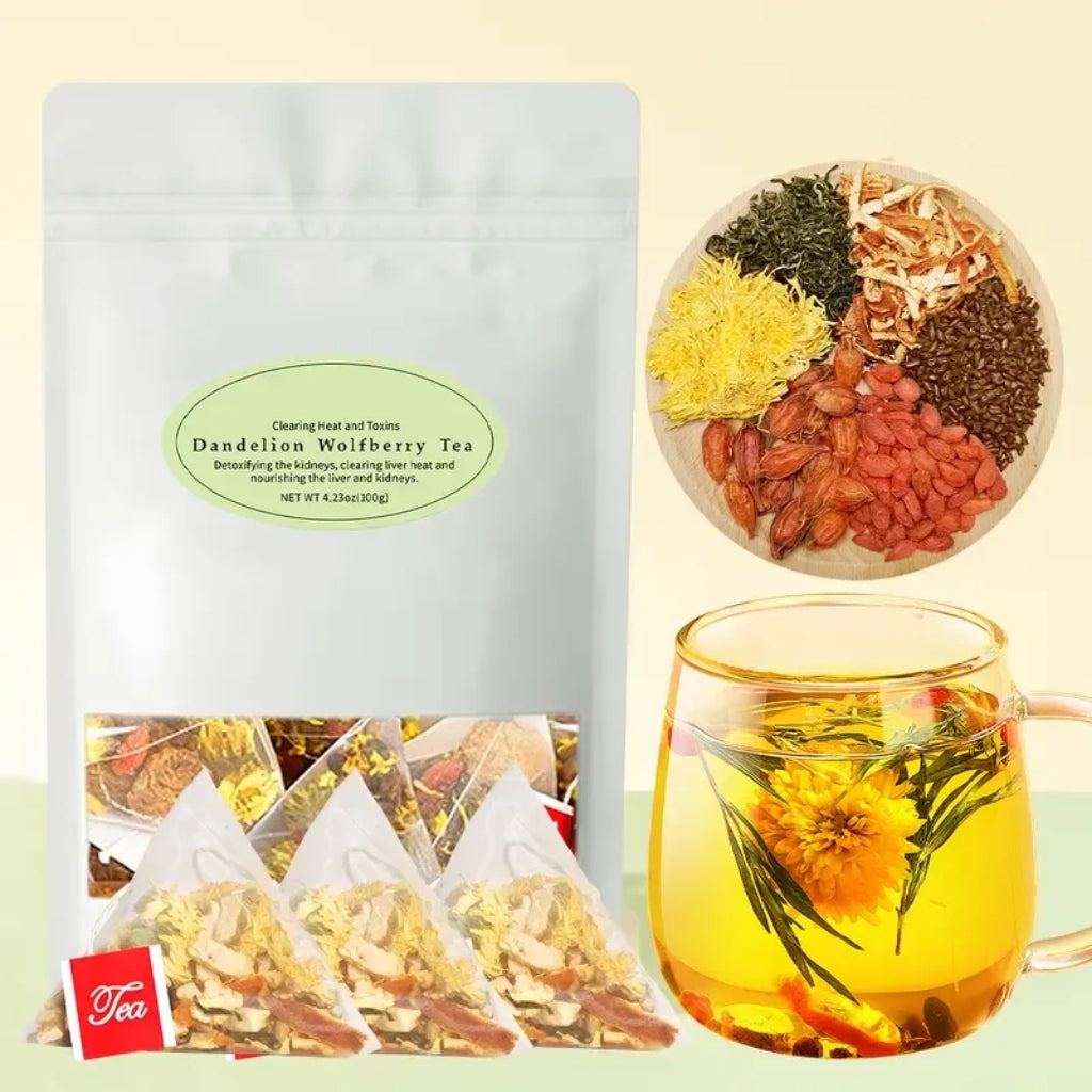 🏆Flash Sale⚡ 50K+ SOLD!💥Dandelion Wolfberry Tea - Natural Blend of 6 Herbs for Kidney Detox-ABB8