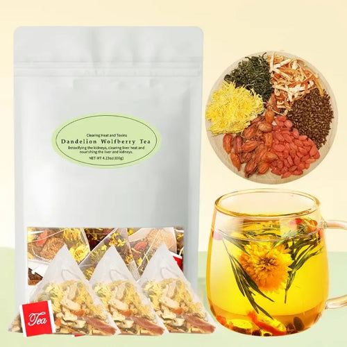 🏆Flash Sale⚡ 50K+ SOLD!💥Dandelion Wolfberry Tea - Natural Blend of 6 Herbs for Kidney Detox-ABB8